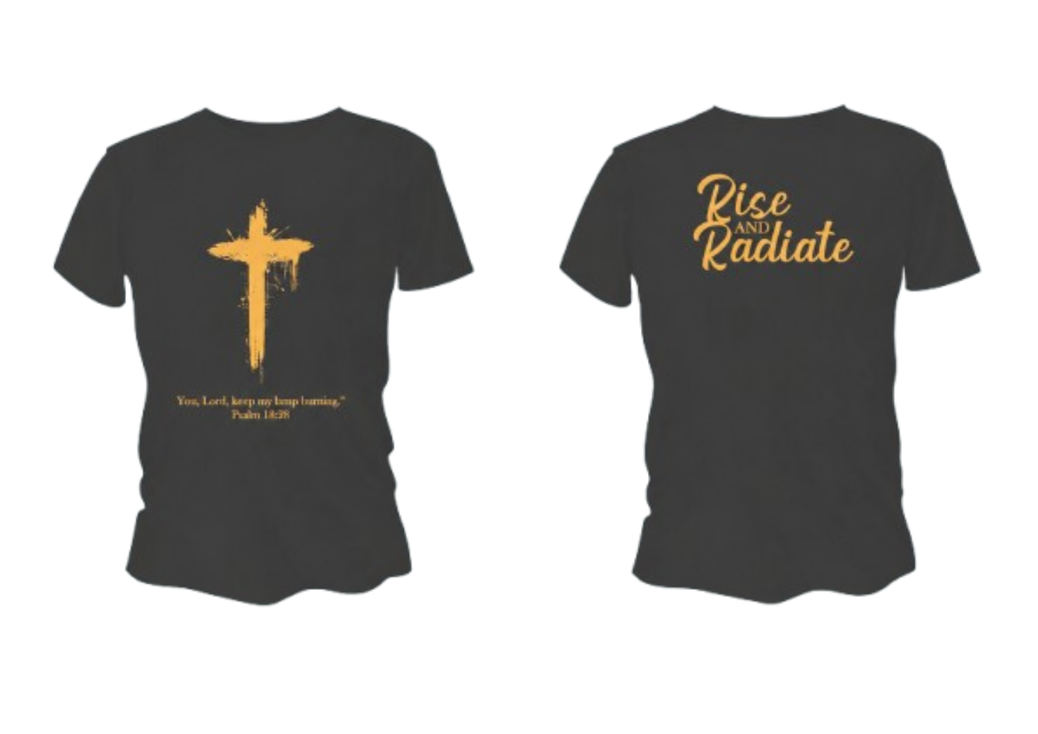 Rise & Radiate Black T-Shirt